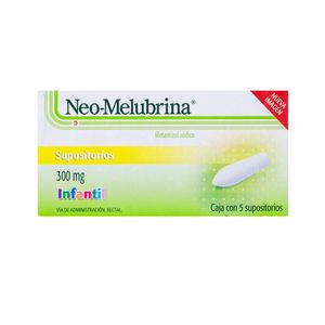 NEOMELUBRINA INFANTIL 300MG 5 SUPOSITORIOS